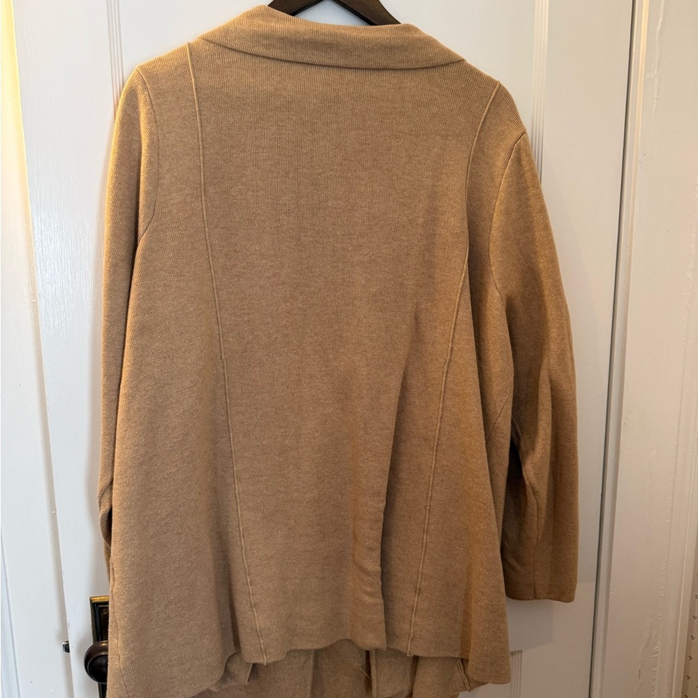 J. Jill Tan Knit Sweater - Soft Cotton Blend Size 2X - Picture 2 of 4
